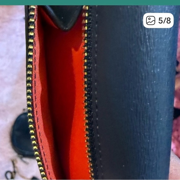 Tory Burch Dark Navy Blue and Red Women's Wallet - Picture 16 of 16